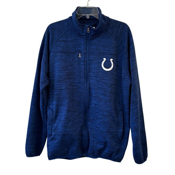 NFL Indianapolis Colt's Women's Full Zip Blue Fleece Warm Jacket XL - Picture 1 of 4